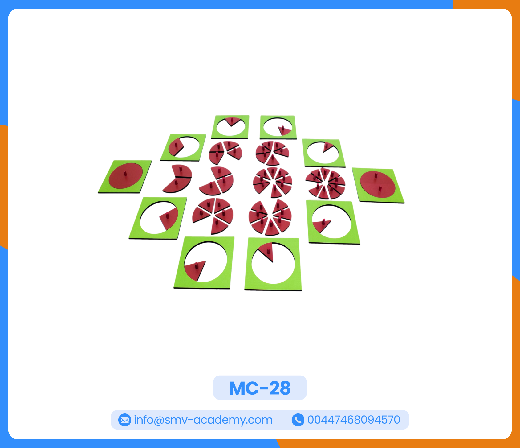 كسور الدائرة والحامل - Circle Fractions with Stands